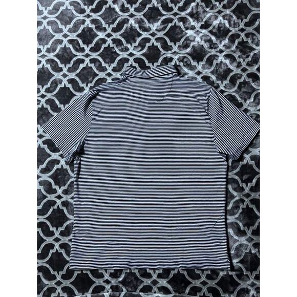 UNTUCKit Polo Mens Extra Large XL Striped Blue & White Soft Pima Cotton - Picture 3 of 6